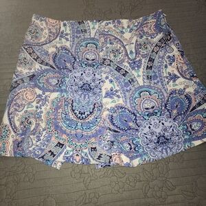 Pretty Purple Paisley Skort - NWOT Size XL